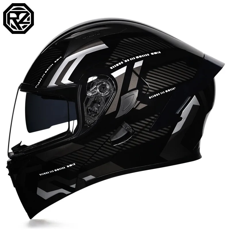 Full Face Motorcycle Helmet With Bluetooth - Helm Sepeda Listrik Universal Semua Musim