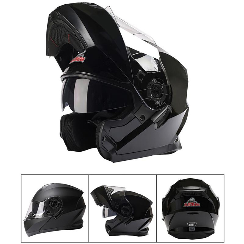 Helm Flip Up Lensa Visor Ganda - Dual Visor Motorcycle Racing Helmet ulasan dan harga