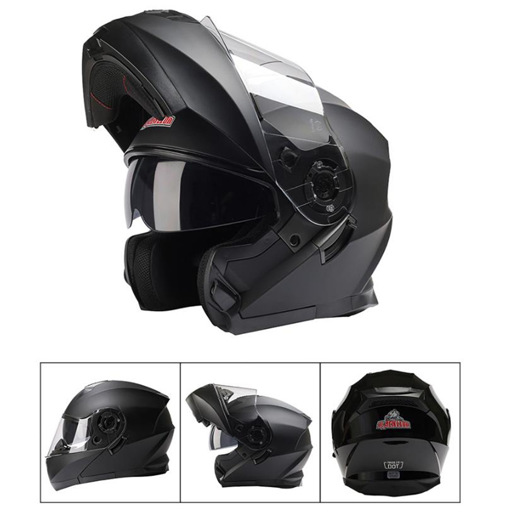 Helm Flip Up Lensa Visor Ganda - Dual Visor Motorcycle Racing Helmet ulasan dan harga