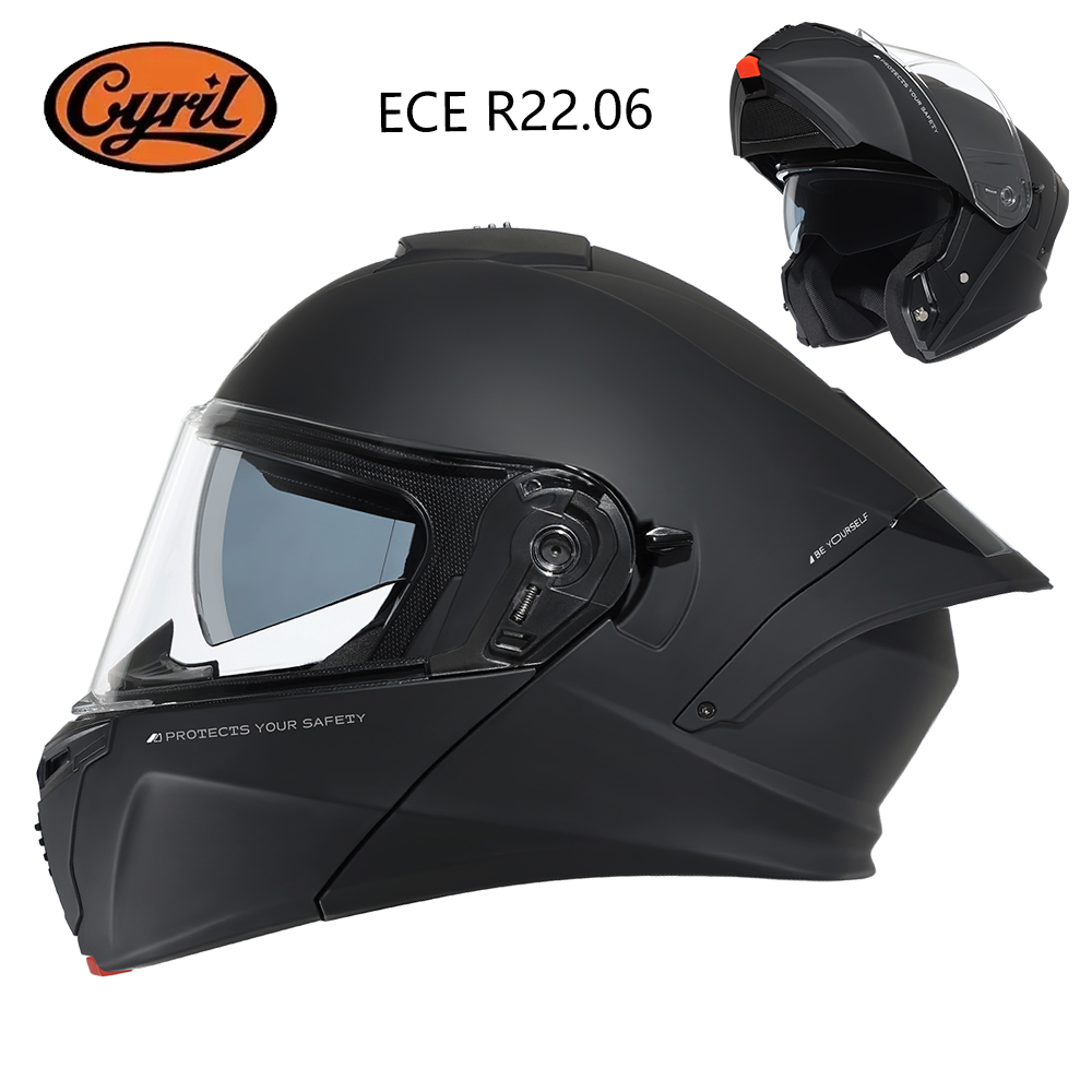 Helm Modular CYRIL untuk Seped - Modular Flip Up Motorcycle Helmet Dot Approved ulasan dan harga
