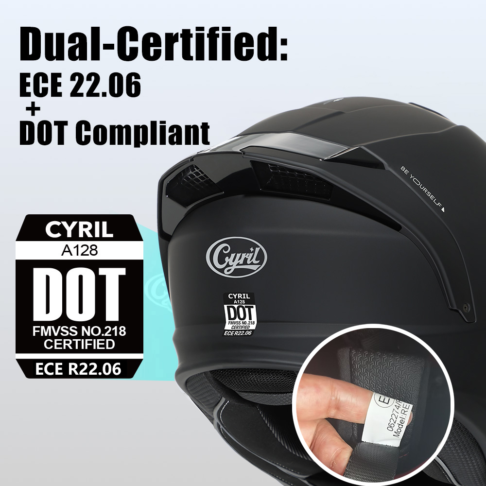 Helm Modular CYRIL untuk Seped - Modular Flip Up Motorcycle Helmet Dot Approved ulasan dan harga