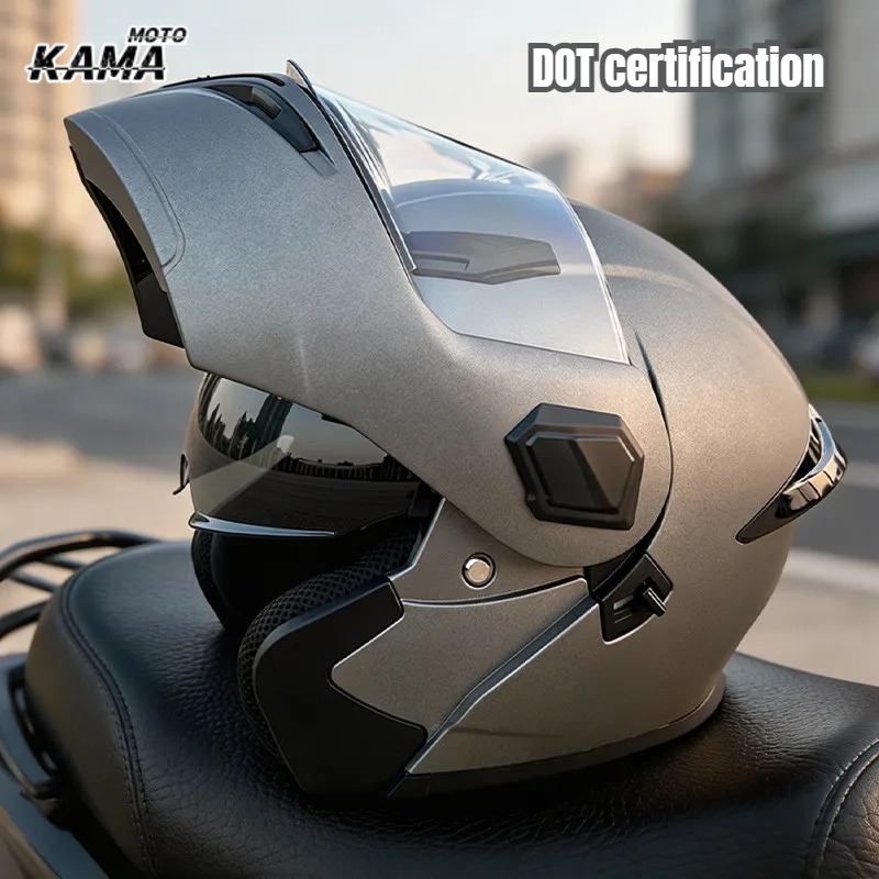 Helm Motor Modular Model Flip  - Modular Flip Up Motorcycle Helmet Dot Approved ulasan dan harga