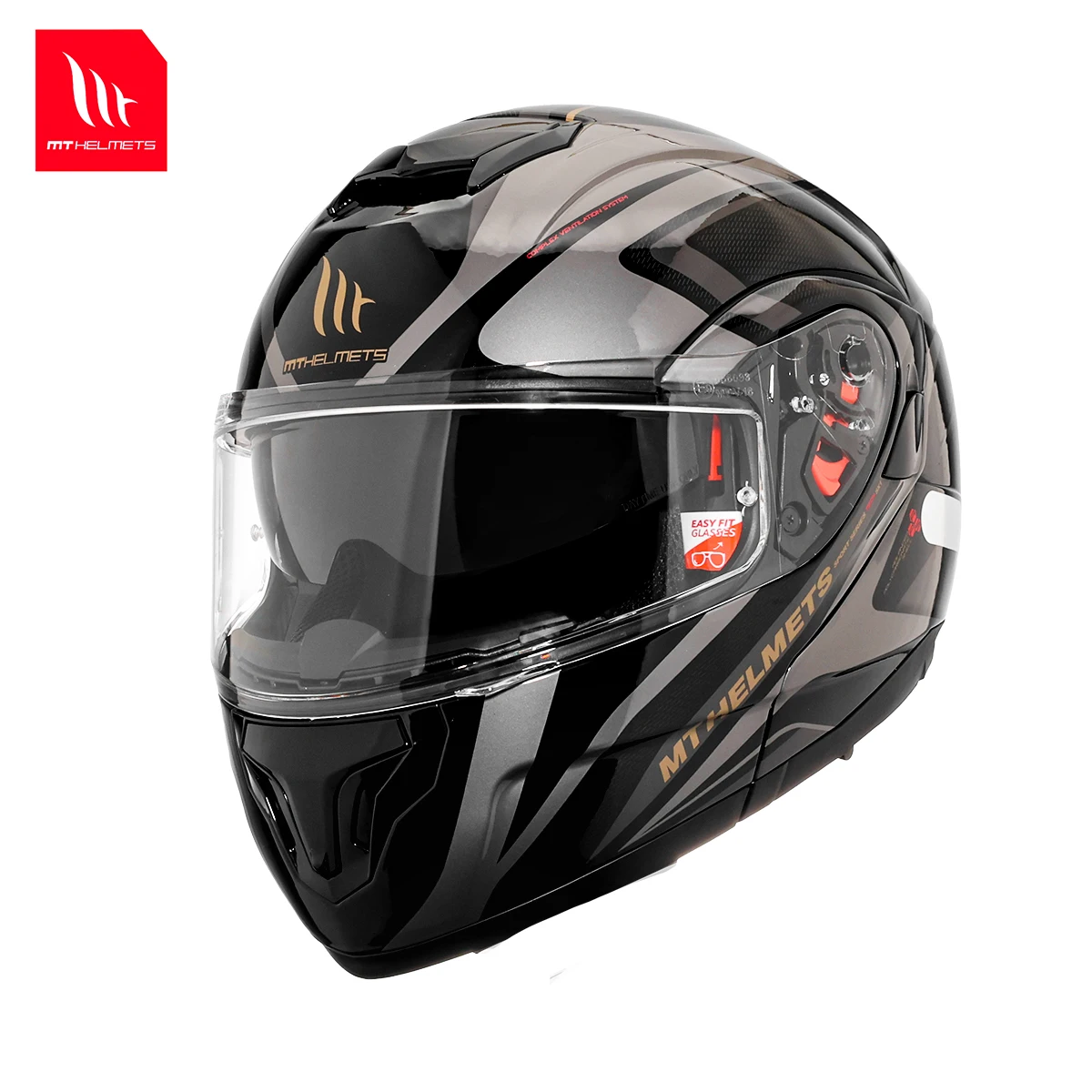 Helm Sepeda Motor Flip Up MT A - Full Face Motorcycle Helmet With Bluetooth ulasan dan harga