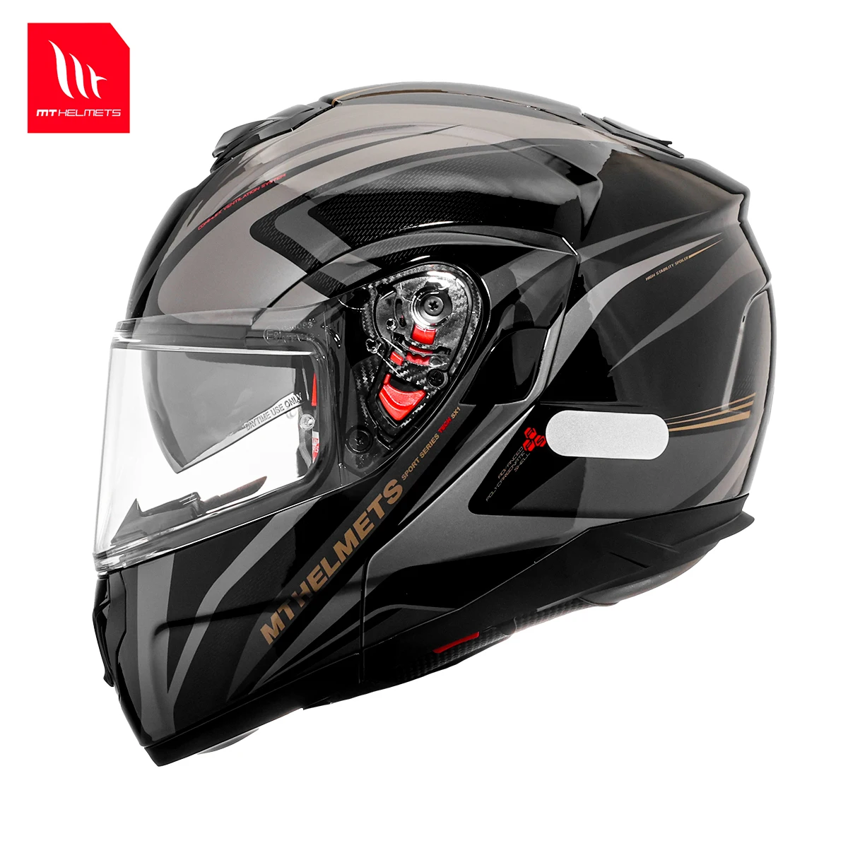 Helm Sepeda Motor Flip Up MT A - Full Face Motorcycle Helmet With Bluetooth ulasan dan harga